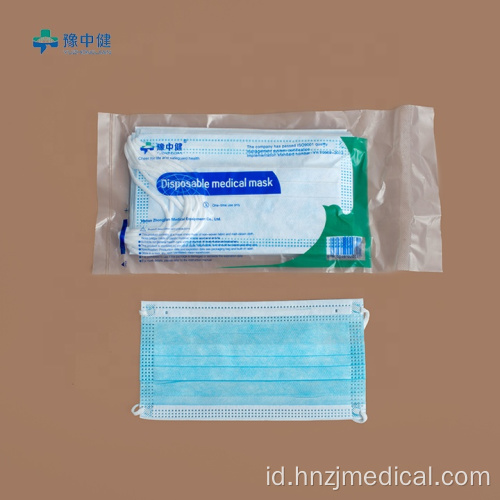 Masker Wajah Biru Medis Sekali Pakai